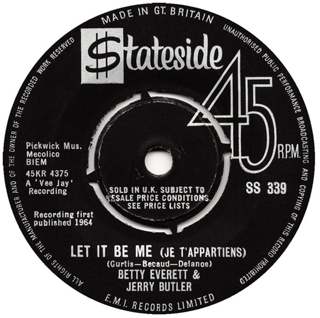 Jerry Butler & Betty Everett, "Let It Be Me"