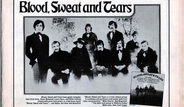 Print ad for the second and most famous BS&T album, 1969