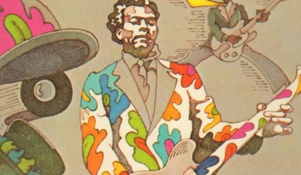 Detail from the cover of "The London Chuck Berry Sessions," 1972