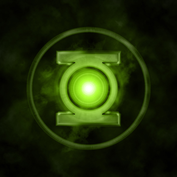 green lantern ring. well-crafted Green Lantern