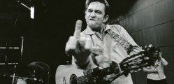 Photographer Jim Marshall called this picture, snapped at the soundcheck before Johnny Cash's San Quentin Prison performance in 1969, "the most ripped-off photo in the history of the world."