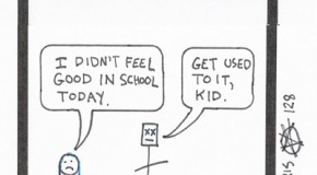 Suburban Metal Dad no. 128, “The School Bad”