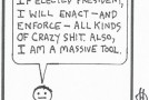 Suburban Metal Dad no. 146, “Political Cartoon: The Candidate”