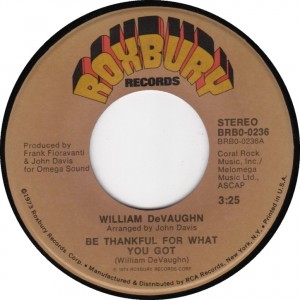 William DeVaughn - Be Thankful For What You Got