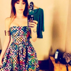Kate Voegele Dot Dress