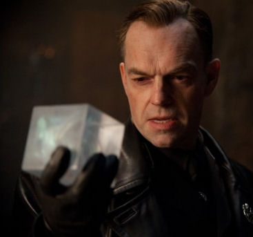 Hugo Weaving as the Red Skull holding the Cosmic Cube in Captain America: The First Avenger